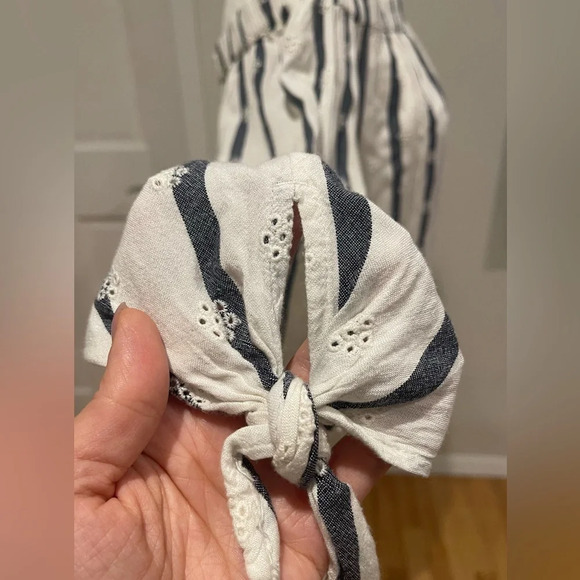 Target Striped Long Sleeve Off The Shoulders Open Shoulders Top Size Large - Picture 5 of 9